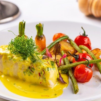 Pescado con Azafrán